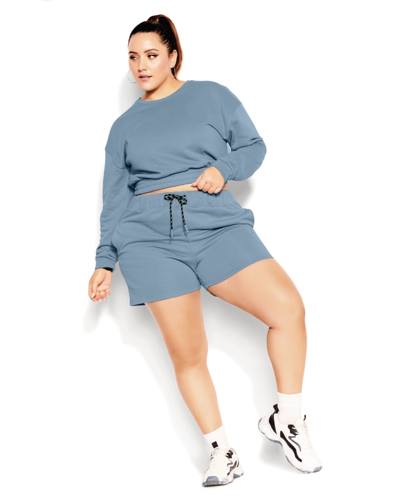 Plus size model wearing Love Lounge Shorts by CCX | Dia&Co | dia_product_style_image_id:171566